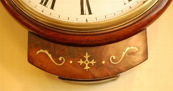 Antique Small size 'drop dial' wall clock