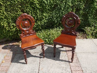 Pair William IV Footman Chairs C1820