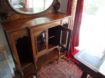 Antique Edwardian Chiffonier in Pale Rosewood C 1905
