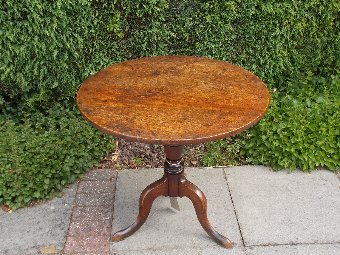 Welsh oak country tripod table