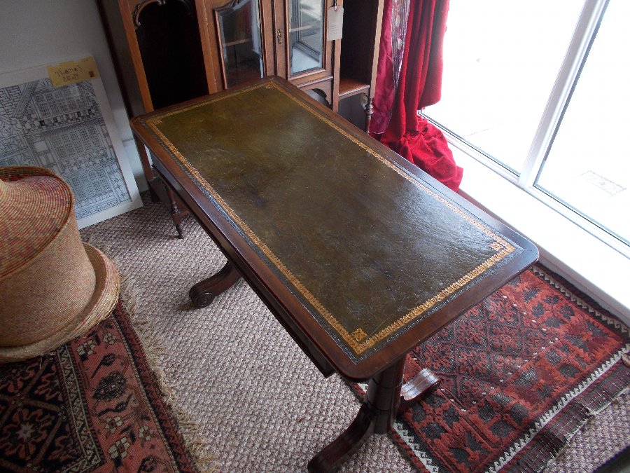 Antique Edwards and Roberts Wardour Street Library Table William IV