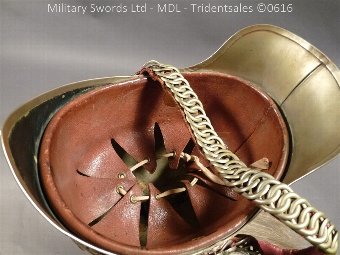 Antique Welsh Montgomeryshire Yeomanry Cavalry Trooper’s Helmet 