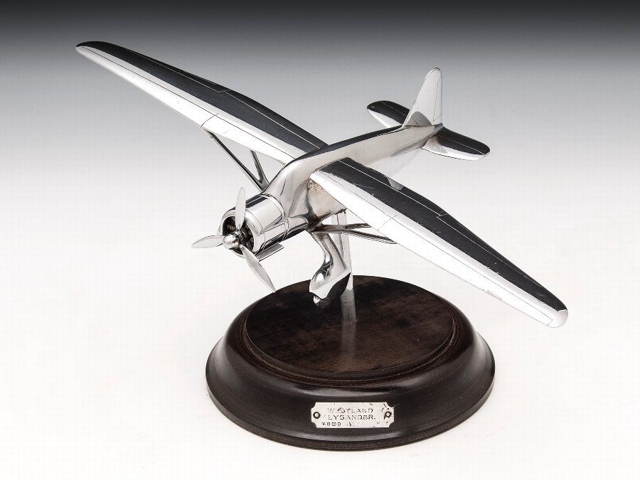 Chrome plated Westland Lysander Aeroplane