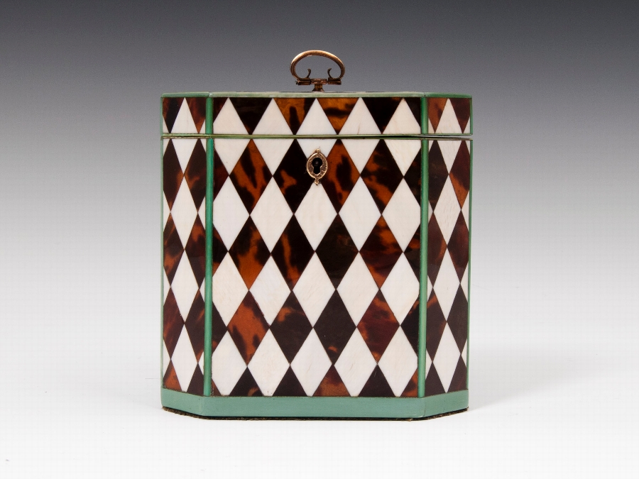 Harlequin Tea Caddy