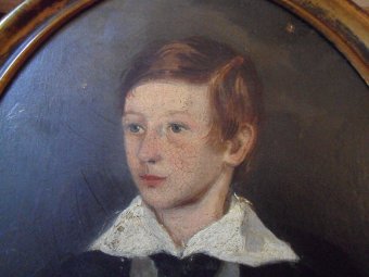 ANTIQUE PAIR OF YOUNG BOYS.