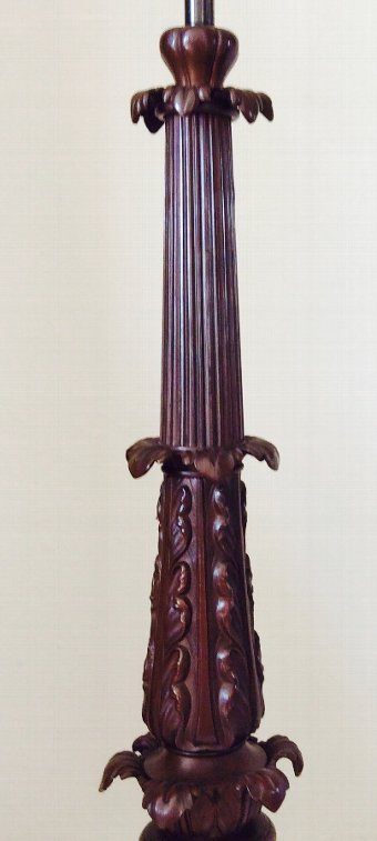 Antique Late 19th c bronze table lamp
