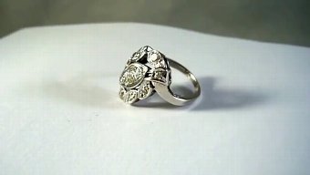 Antique Antique ring with diamonds 0.62 kt