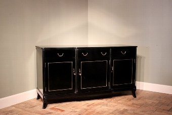 Stylish 1950s English Ebonised Sideboard