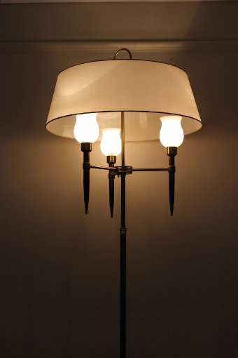 Antique 1950s Adjustable Standing Light with the original Shades