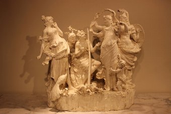 19th Cent Creamware " The Judgement of Paris ."