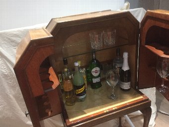 Antique Alcohol and glasses bar from 1920