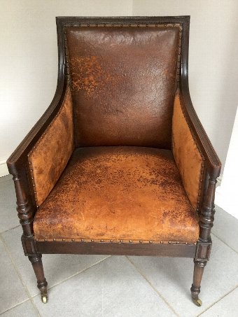 Antique Regency Library Chair