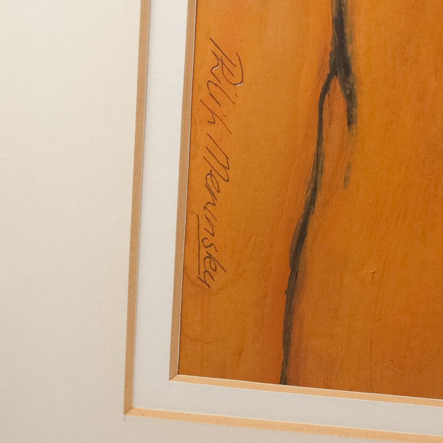 Antique Philip Meninsky Artist 1919-2007, Original Artwork Nude Gouache