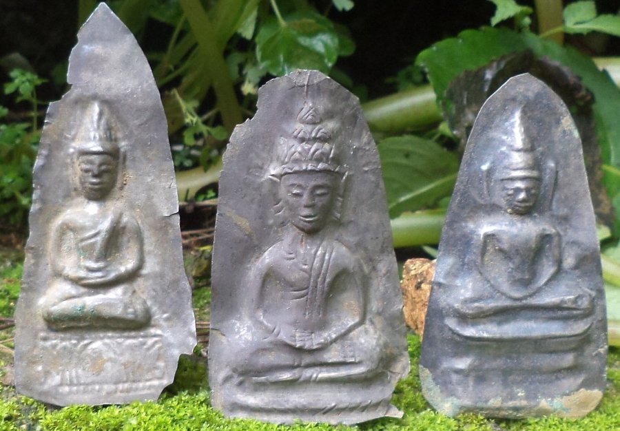 3 Images of Buddha in Silver