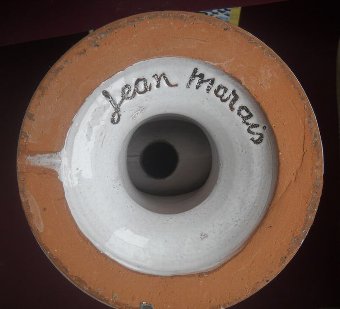 Antique Jean Marais - Ceramic footed lamp 