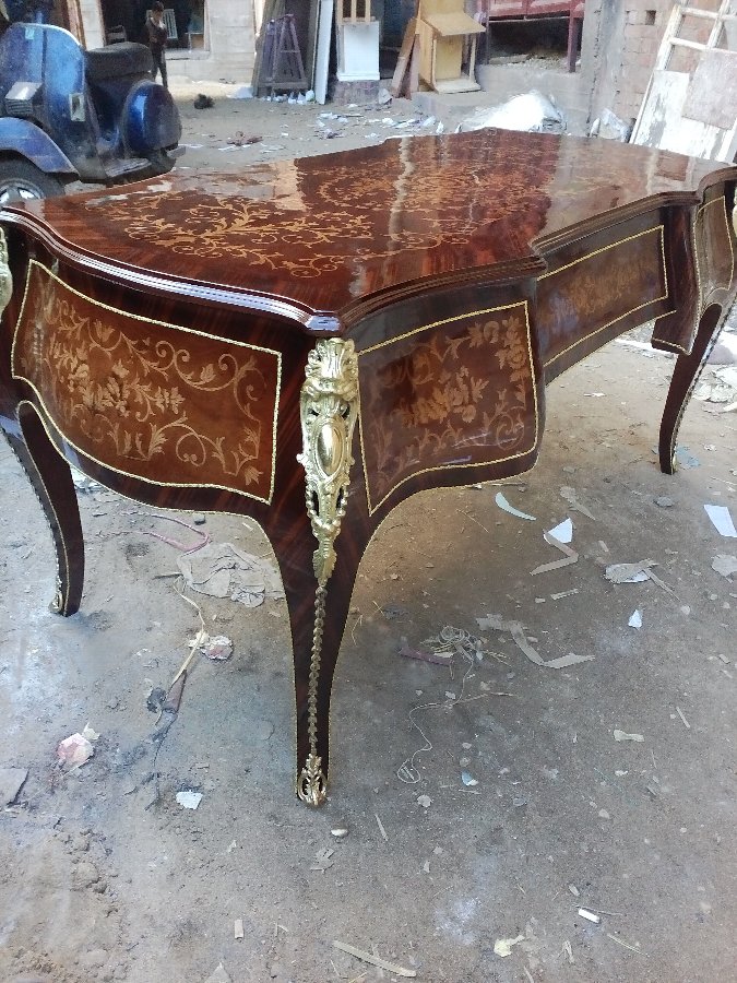 Unique French Louis XV style large desk