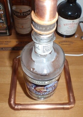 Antique Steampunk Vintage Copper Pipe Light