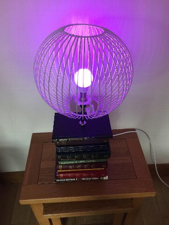 Steampunk coloured changing Book Stack Lamp