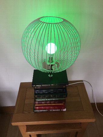Antique Steampunk coloured changing Book Stack Lamp