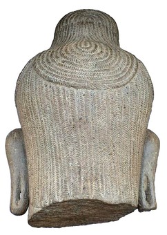 Antique LARGE KHMER HEAD OF LOKESHVARA, BAPHUON, 10TH CENTURY