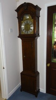 Scottish 18th Century Oak Longcase Clock by Ernest Mearns, Banff