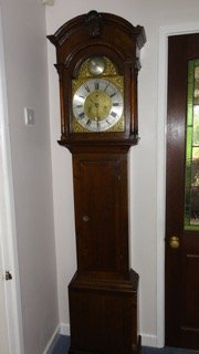 Antique Scottish 18th Century Oak Longcase Clock by Ernest Mearns, Banff