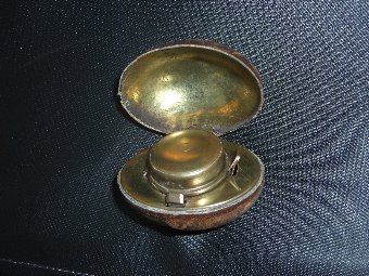 Antique Travel Inkwell