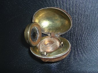 Antique Travel Inkwell