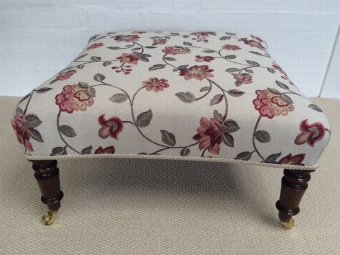 Antique Concaved French Stool