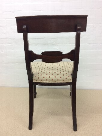 Antique A Pair of Victorian Mahogany Bar Back Chairs 