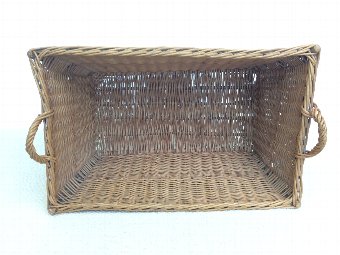 Antique A Large Wicker Basket