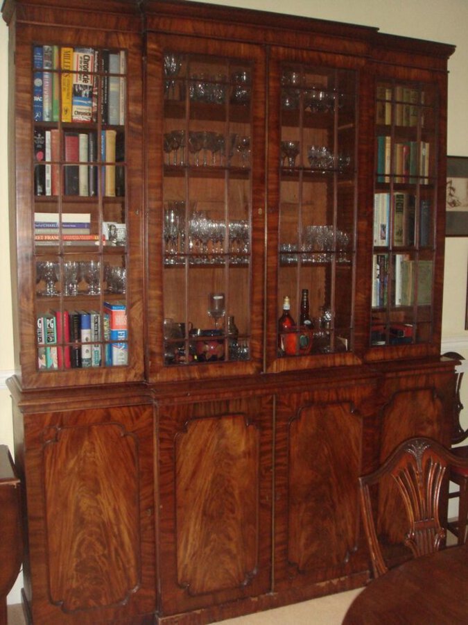 George III Breakfront Bookcase
