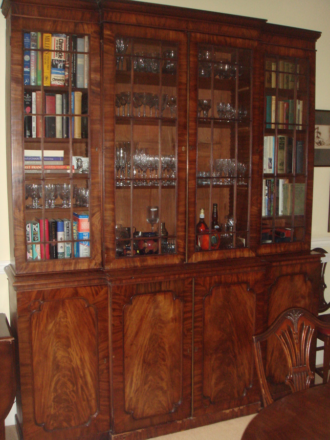Antique George III Breakfront Bookcase
