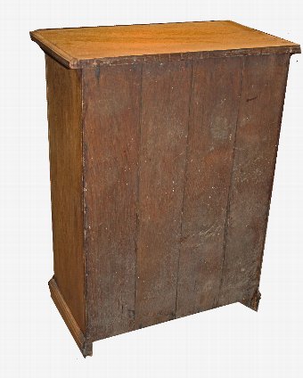 Antique Antique Oak Panelled Cupboard. Victorian cabinet with shelves