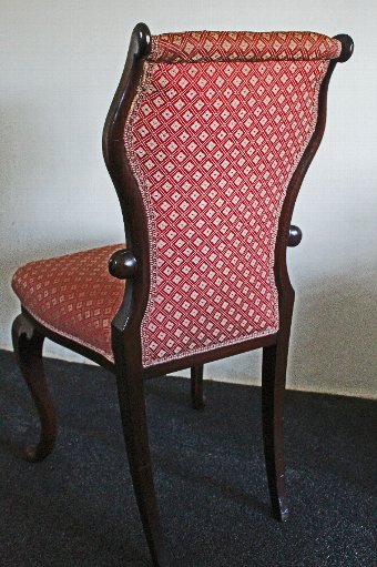 Antique Pair of 19th Century Rosewood Salon or Bedroom Chairs