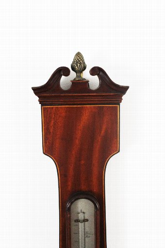 Antique Antique Wheel Barometer - Regency mahogany