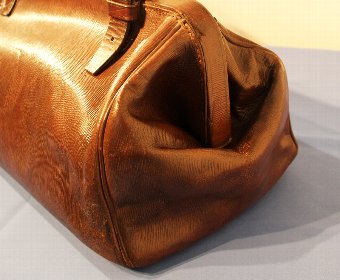 Antique Antique Leather Gladstone Cricket Bag