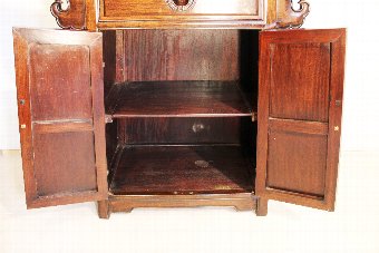 Antique Oriental Chinese Rosewood Cabinet