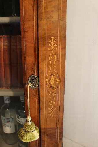 Antique Antique Pier Glass Cabinet - Victorian Walnut