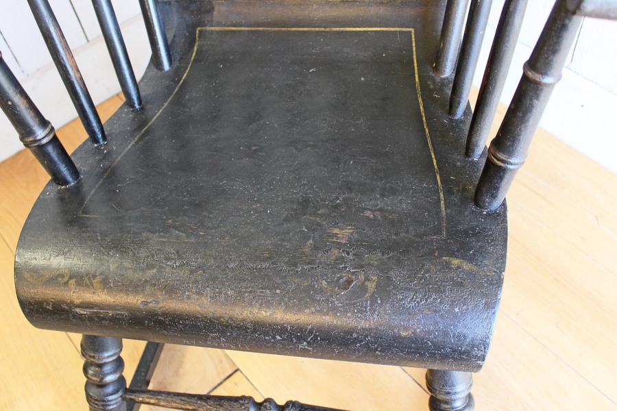 Antique Early American Boston Rocker Rocking Chair. Circa 1840