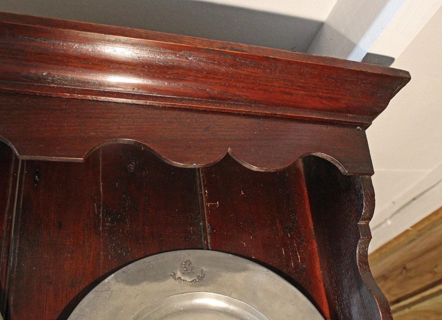 Antique 18th Century Antique English Georgian Oak Pad foot Dresser and Rack