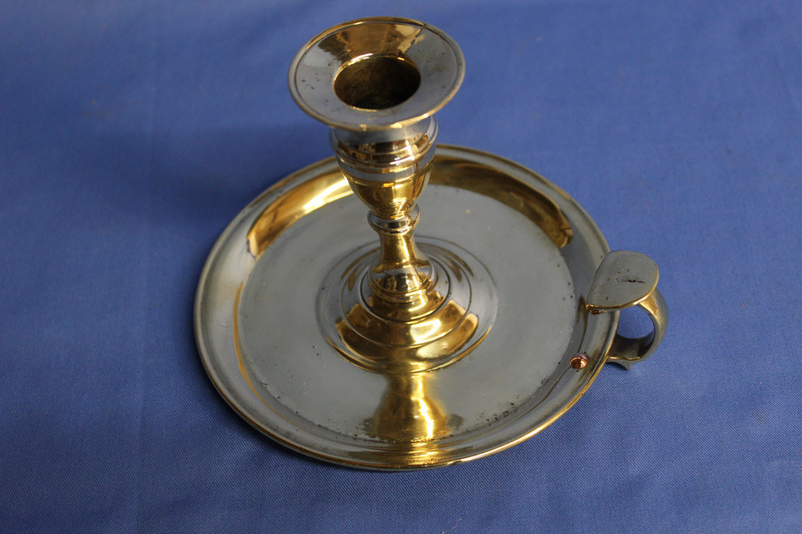 Antique Georgian Cast Brass Chamberstick