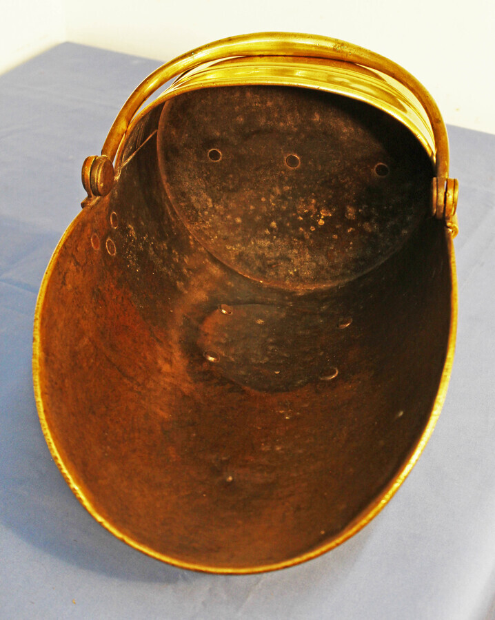 Antique 19th Century Copper Coal Scuttle