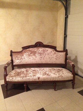 Antique 19th Century Mahogany Settee Sofa