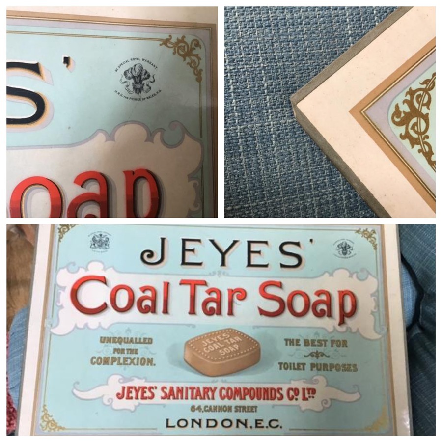 Coal Tar Soap Advertising Sign