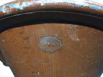 Antique Antique Cowboy brothel tin bathtub original condition - circa 1860