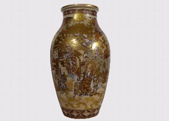 Antique Antique 19th century Gold Satsuma vase