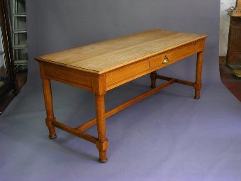 Antique Antique 19th Century Oak Farmhouse Hall Table
