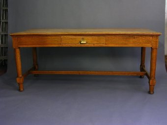 Antique Antique 19th Century Oak Farmhouse Hall Table