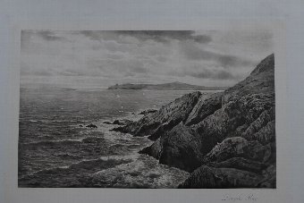 Antique Douglas Bay, Isle of Man - Painted by Geo. Barker - 1897 - Fine Art Print